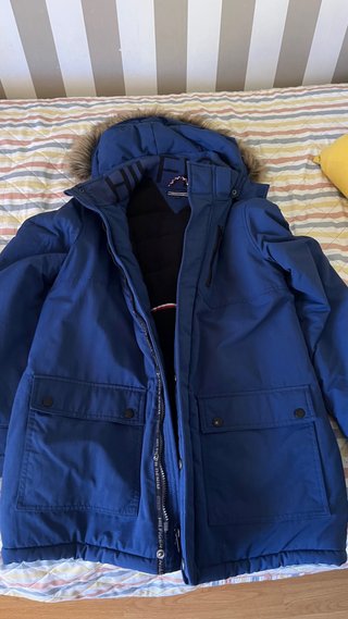 Parka Azul Tommy Hilfiger con Capucha