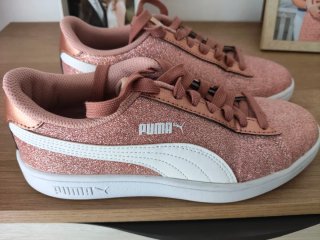 Zapatillas Puma Rosa con Purpurina