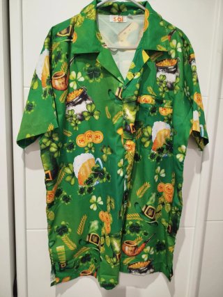Camisa Estampada Verde