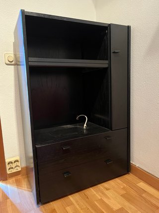 Aparador Negro de Madera