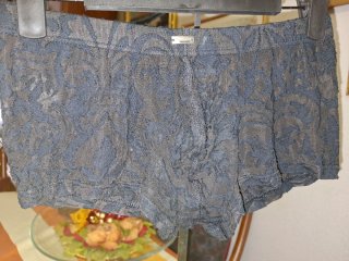 Boxer de hombre, encaje de algodón semitransparent