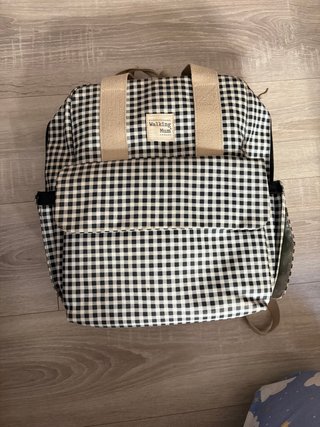 Mochila Maternidad Walking Mum Vichy Negro