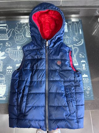 Chaleco Reversible Azul y Rojo Talla 6-7