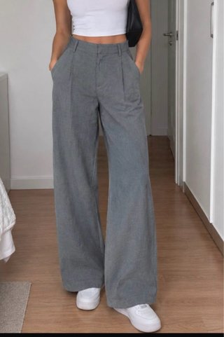 Pantalón de traje gris