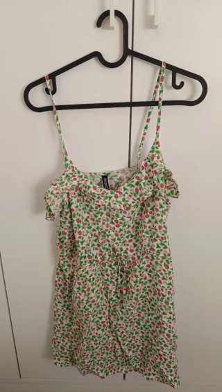 Vestido corto estampado fresas H&M