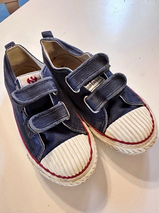 Scarpe Superga blu bambino n. 28