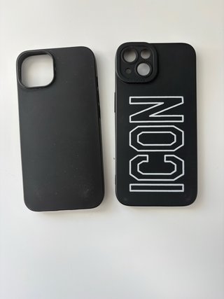 2 Fundas para iPhone 13 Negras