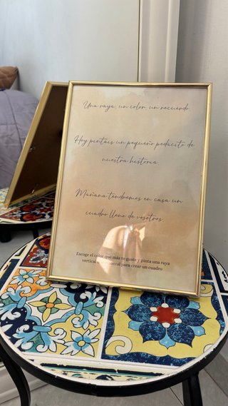 Cartel Decorativo para Boda