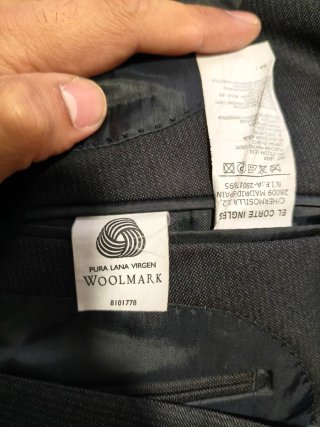 Americana Negra El Corte Inglés Talla XL