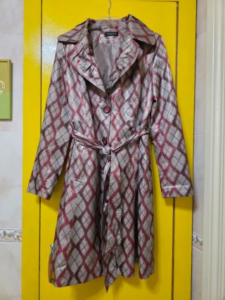 Gabardina Estampada Talla S