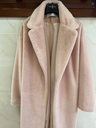 Abrigo de pelo rosa Paisie