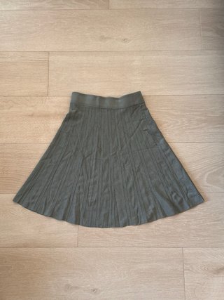 Falda de punto H&M azul grisáceo Talla M