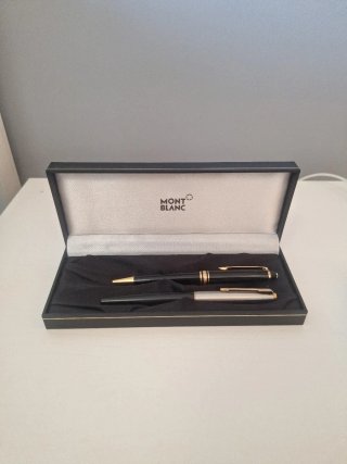 Boligrafo Montblanc Meisterstück y pluma Parker 45