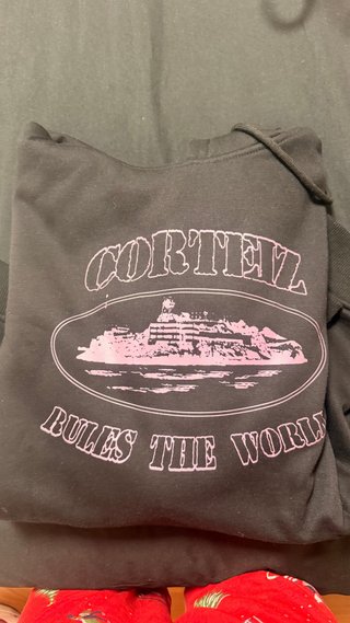 Sudadera con capucha Corteiz negra