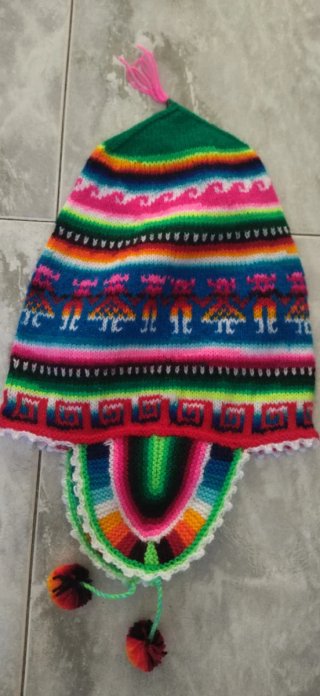 Gorro Peruano de Lana Multicolor