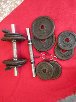 Juego pesas mancuernas