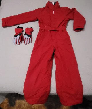 Traje y Guantes de Esquí para Niño (10 años)
