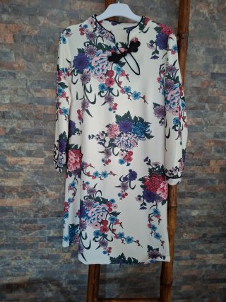 Vestido Oriental Estampado