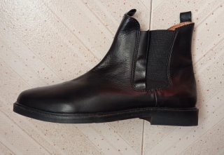 Botines de piel Zara negros
