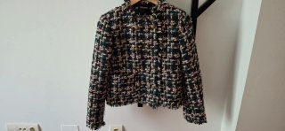Chaqueta y falda de Tweed Multicolor