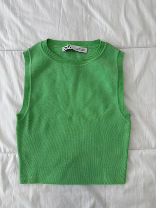 Top verde Zara