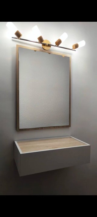 Mueble recibidor con espejo
