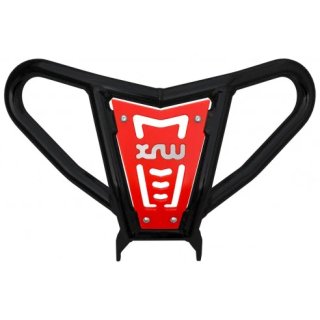 Defensa Delantera X17 Negra con Placa Roja