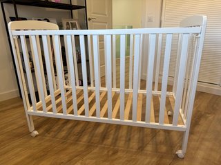 Cuna de Madera de Haya Blanca 120x60