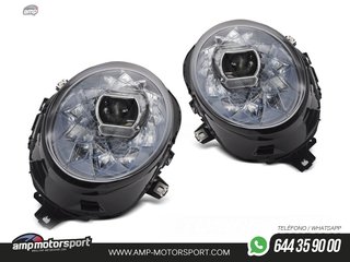 FAROS DELANTEROS LED PARA MINI COOPER CROMADOS 2014-2021