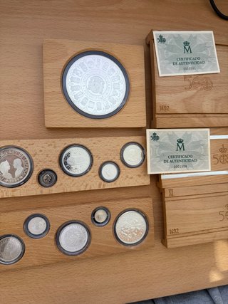 Monedas Plata Pesetas V Centenario