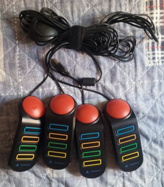 Mandos Pulsadores Buzz para PS2