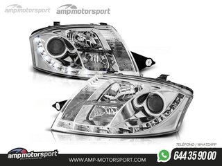 FAROS DELANTEROS LUZ DIURNA LED REAL DRL PARA AUDI TT 8N