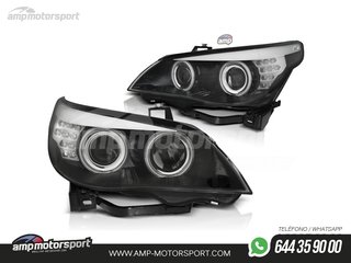FAROS DELANTEROS OJOS DE ANGEL CCFL PARA BMW SERIE 5 E60 / E61 / BERLINA / TOURING