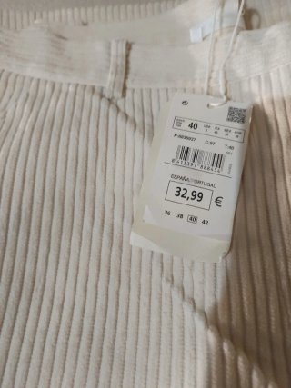 Pantalón de pana blanco roto Springfield nuevo