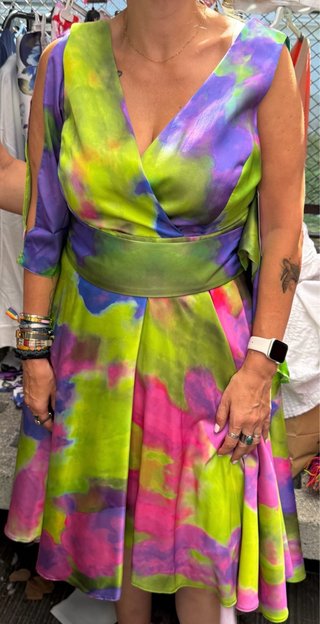 Vestido Le Godet Multicolor