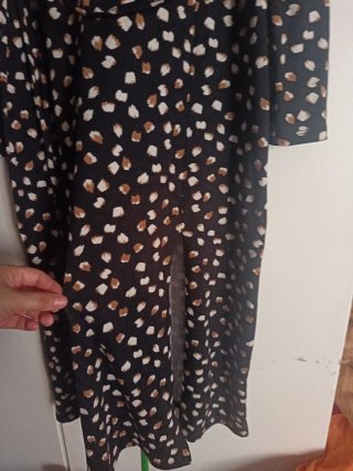 Vestido largo estampado