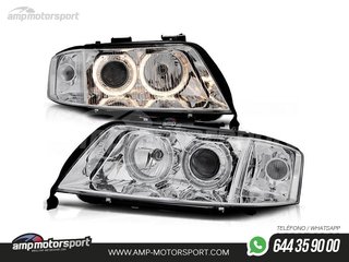 FAROS DELANTEROS OJOS DE ANGEL PARA AUDI A6 4B