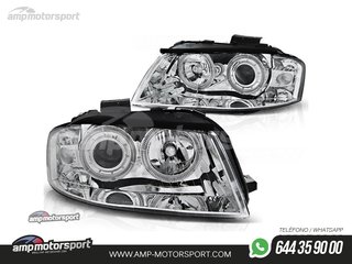 FAROS DELANTEROS OJOS DE ANGEL PARA AUDI A3 8P / 8PA