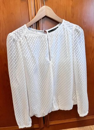 Blusa Plumetti Sfera Blanca Talla S