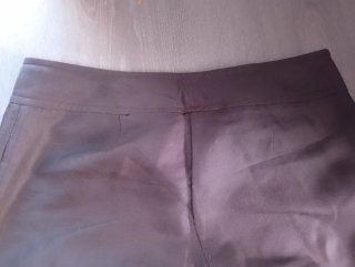 Pantalón de lino marrón