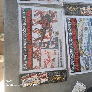 Set de 2 Carteles de Chapa Radeberger Pils