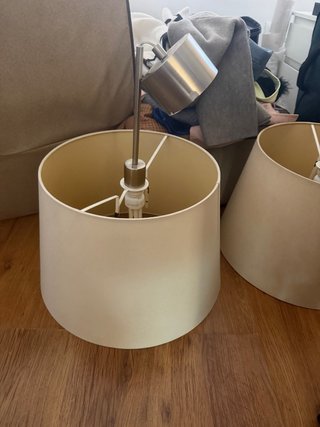 2 Lámparas de Techo Beige