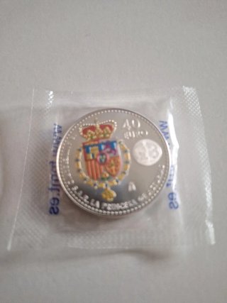 MONEDA DE PLATA DE 40 EUROS – PRINCESA LEONOR –