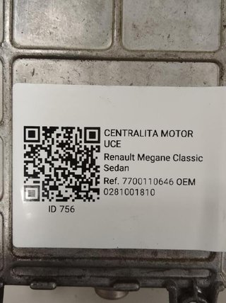 Centralita motor uce 0281001810 renault megane 756