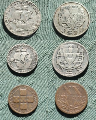 Lote 11 Monedas Portuguesas (1940-1959)