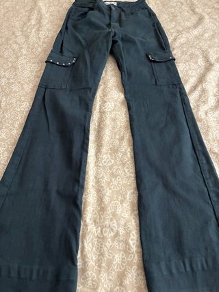 Pantalón Azul Marino con Bolsillos Laterales