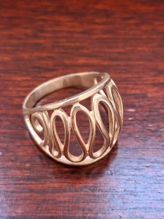 Anillo de Plata 925 Diseño Ondas
