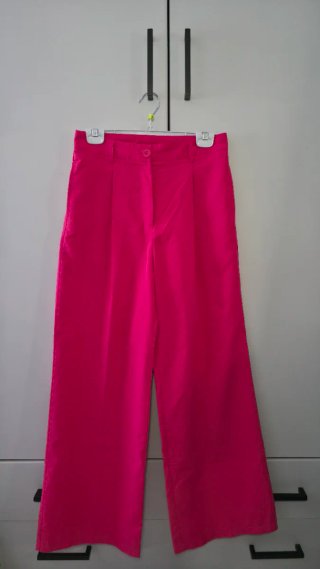 Pantalón de Traje Rosa Fucsia