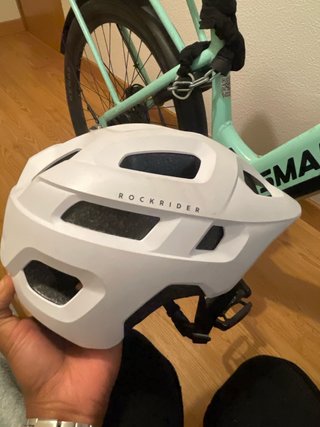 Casco de Bicicleta Rockrider Blanco