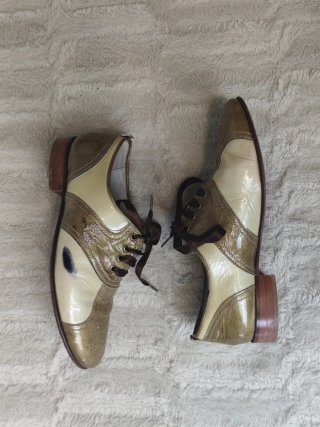 Zapatos Oxford Bicolor Charol Talla 37